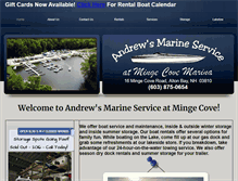 Tablet Screenshot of andrewsmarineservice.com